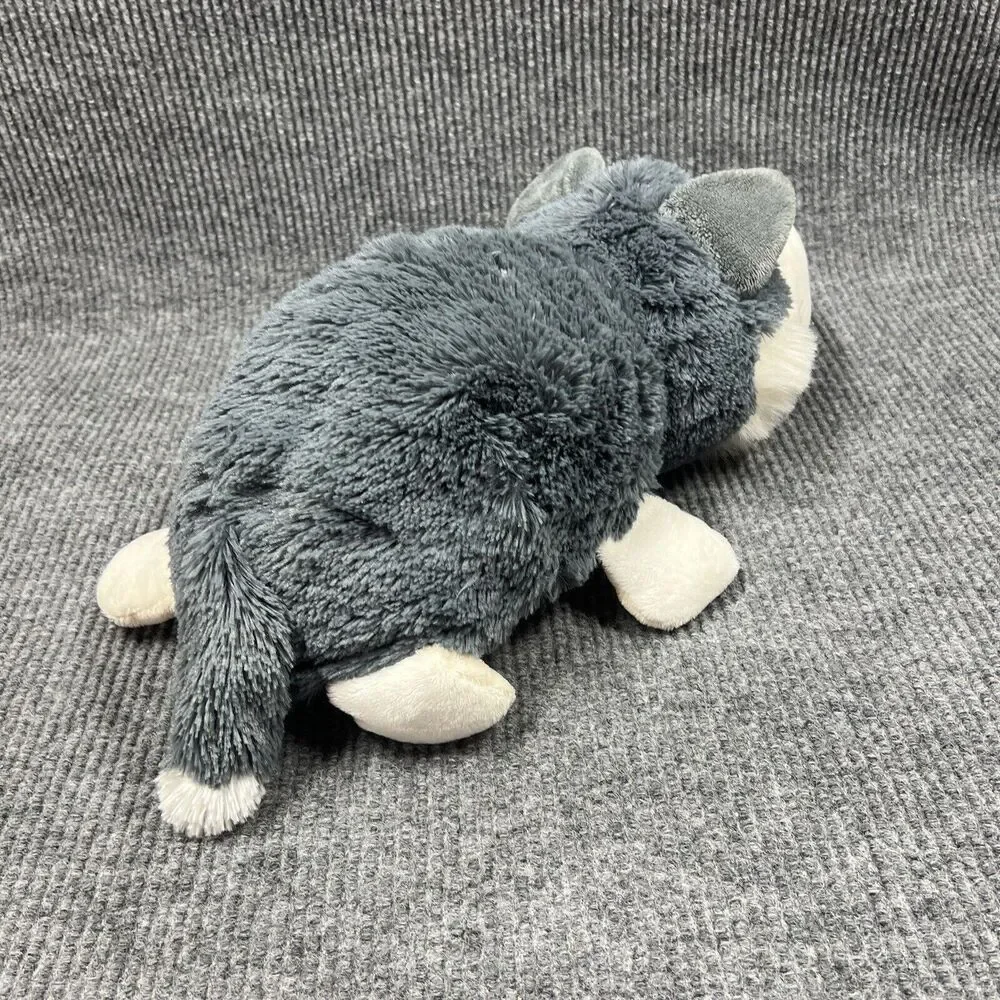 Just Play FlipaZoo 2 in 1 Plush 20” White Polar Bear Poppi/Gray Husky‎ Dog Asher